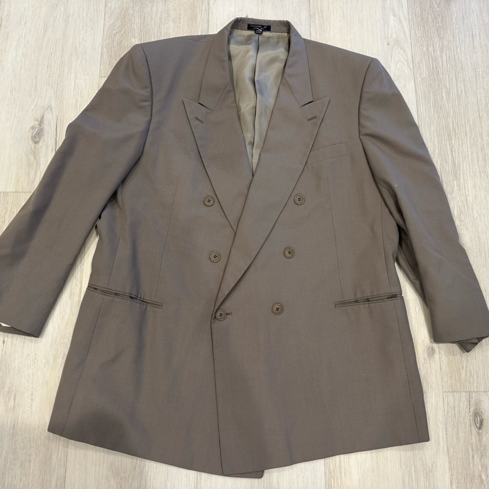 GIOVANNI MODA PER UOMO MEN'S POLYESTER WOOL SPORT COAT BLAZER SZ 48 L